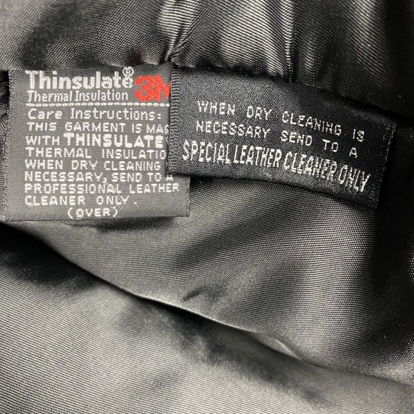 VTG Wilson’s Leather Pelle Studio Women’s Thinsulate Leather Jacket Medium Black - Picture 14 of 15